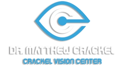 The Crackel Vision Center and Aesthetics website header logo